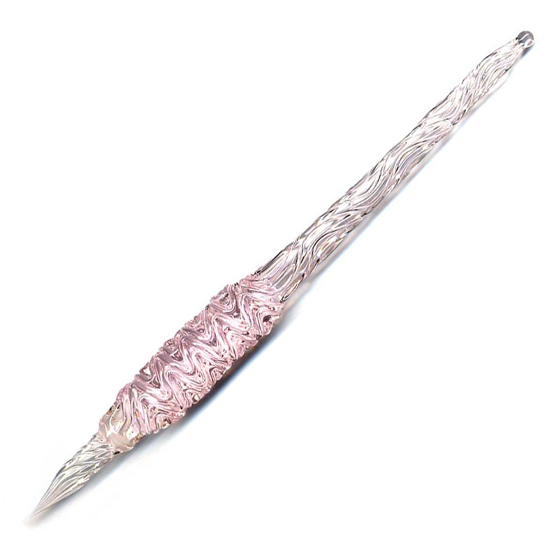 菅清風氏　硬質ガラスペン　ピンク(18000)