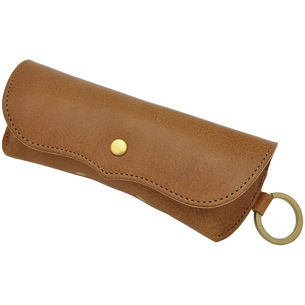 ケイシイズ プレート 眼鏡ケース オイルバケッタ KCD017A タン バレンタイン