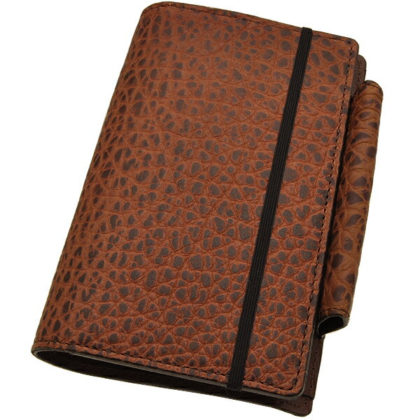 即日発送 Pent〈ペント〉 by ケイシイズ アメリカン バイソン モレスキン/ロイヒトトゥルムカバー ポケットサイズ用 ブラウン プレゼント 男性 女性 日...