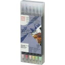 呉竹 毛筆ペン ZIG ART & GRAPHIC TWIN RB+F TUT-95/12VPA 12色 敬老の日