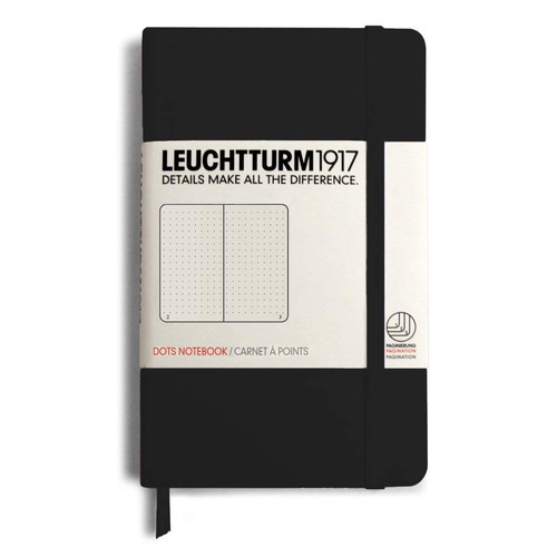 【5/15は最大P5倍！】【あす楽】LEUCHTTURM1917 ロイヒトトゥルム A6 ドット方眼 ブラック 333915 LEUCHTTURM ノート ポケットサイズ 方眼