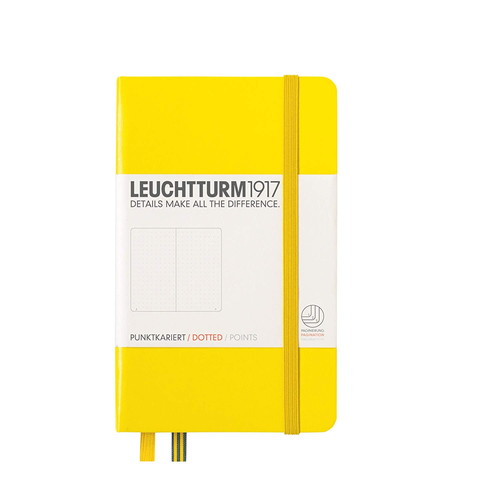 【5/15は最大P5倍！】【あす楽】LEUCHTTURM1917 ロイヒトトゥルム A6 ドット方眼 レモン 344796 LEUCHTTURM ノート ポケットサイズ 方眼