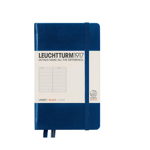 【5/25は最大P5倍！】【あす楽】LEUCHTTURM1917 ロイヒトトゥルム A6 横罫 ネイビー 342918 LEUCHTTURM ノート ポケットサイズ