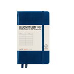 【あす楽】LEUCHTTURM1917 ロイヒトトゥルム ノートブック A6 横罫 ネイビー 342918 LEUCHTTURM ノート ポケットサイズ プレゼント 母の日