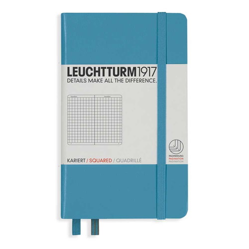 【5/15は最大P5倍！】【あす楽】LEUCHTTURM1917 ロイヒトトゥルム A6 方眼 ノルディクブルー 354580 LEUCHTTURM ノート ポケットサイズ