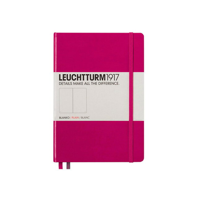 楽天ペンハウス　万年筆・ボールペン【5/15は最大P5倍！】【あす楽】ノート LEUCHTTURM1917 ロイヒトトゥルム A5 無地 ベリー 344810 LEUCHTTURM メモ 無地ノート ピンク