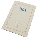 LIFE ライフ A6 サイズ バーミリオン 7mm横罫 単品 N69