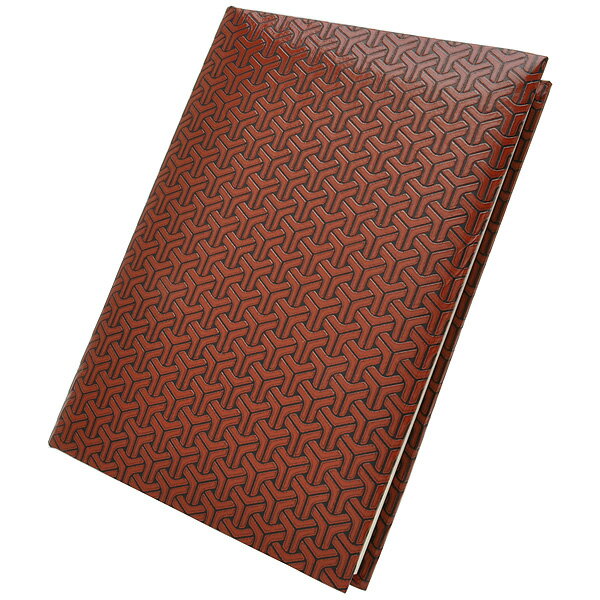 リンデン ノート ウルシック プレーンノート テトラ柄(茶)TP-2 無地ノート 冬ギフト クリスマス