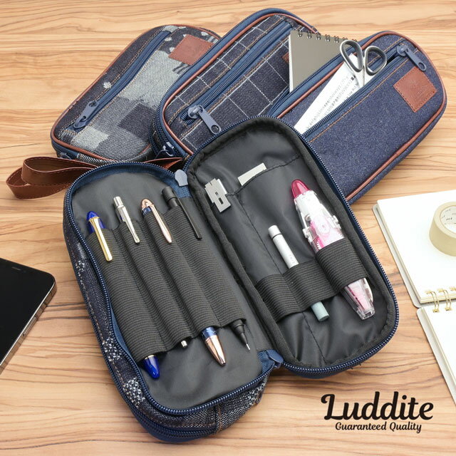【11/30は最大P5倍!】 即日発送 ラダイト デニム リゾネートペンケース Luddite ファスナーペンケース 岡山デニム プレゼント 男性 女性 誕生日...