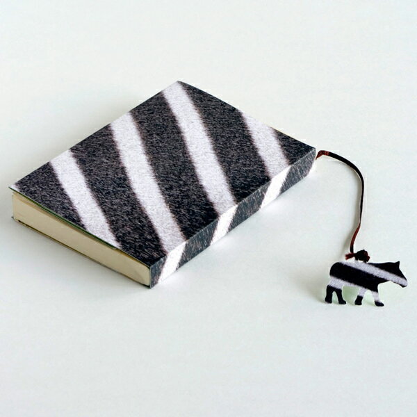 ブックカバー マルモ印刷 リアルフェイク ブックジャケット BJ-ZE シマウマ 冬ギフト クリスマス