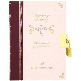 ミドリ 日記帳 鍵付日記 12370006 天使柄 ディア・シスター 美咲 プレゼント 男性 女性 誕生日 人気 退職祝い 冬ギフト クリスマス