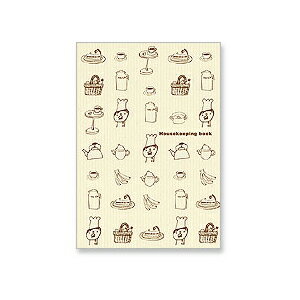 即日発送 ミドリ 家計簿 12266006 月間+週間 コックさん柄 A5判 冬ギフト クリスマス