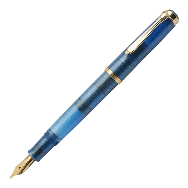 【7/30は最大P5倍！】 ペリカン 特別生産品 万年筆 クラシック M200 ゴールデンラピス PELIKAN 即日発送 ペリカン万年筆 高級 人気 ラピスラズリ ブルー エジプト プレゼント ラメ入り キラキラ 男性 女性 誕生日 penroom-10056854 ペンハウス 万年筆・ボールペン サンプル画像2