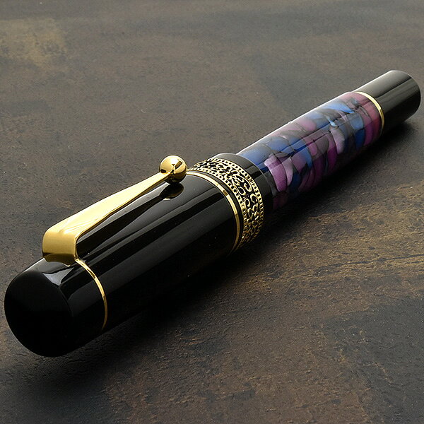 【ペンシース 】即日発送 万年筆 名入れ Pent〈ペント〉 シンフォニー ラルゴ 紫紺の時空 Purple-Blue 万年筆プレゼント 男性 女性 誕生日 人気 海外土産 退職祝い 書きやすい きれい 夏ギフト penroom-10042299 ペンハウス 万年筆・ボールペン サンプル画像3