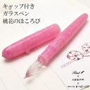 即日発送 ガラスペン 日本製 まつぼっくり キャップ付きガラスペン Pent〈ペント〉 大西製作所 アセテート 桃花のほころび プレゼント 男性 女性 誕生日 ...