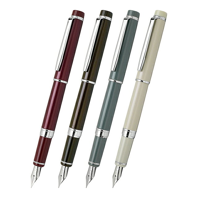 パイロット 万年筆 グランセ 全4色 レッド ダークブラウン グレイッシュブルー サンドベージュ PILOT パイロット万年筆 名入れ プレゼント 夏ギフト penroom-10057347 ペンハウス 万年筆・ボールペン サンプル画像2