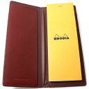 メモ帳 ロディア メモカバー ブロックロディア レザーカバー No.8 ワインレッド IOL6002WN RHODIA 本革 イタリアンレザー
