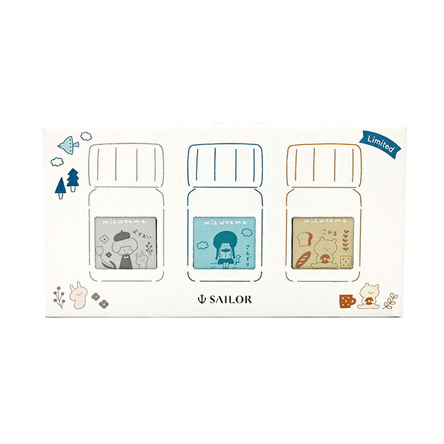 Foto de 10 x 3 mizutama Bottled Ink for Fountain Pens 10ml 3 Colour Set