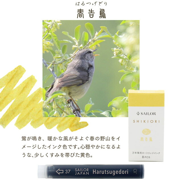 Photo de SHIKIORI Ink Cartridge For Fountain Pens, 8 cartridges New Package