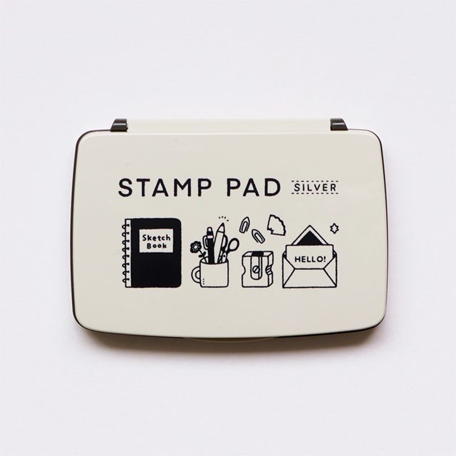 【5/15は最大P5倍！】サンビー スタンプ台 STAMP PAD シルバー SPE-S02 SANBYはんこ スタンプ 判子 eric