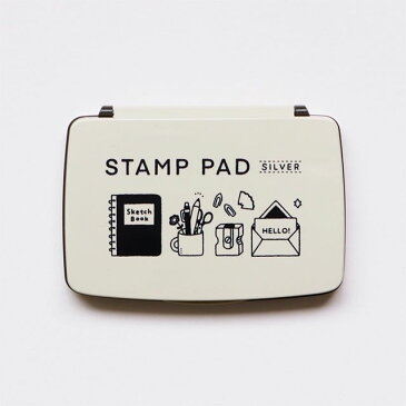 サンビー スタンプ台 STAMP PAD シルバー SPE-S02 SANBYはんこ スタンプ 判子 eric かわいい 可愛い ギフト プレゼント