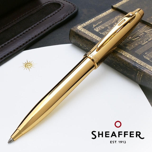 シェーファー ボールペン 【5/20は最大P5倍！】シェーファー ボールペン Sheaffer100シリーズ ゴールドPVD E2937251 SHEAFFER かっこいい