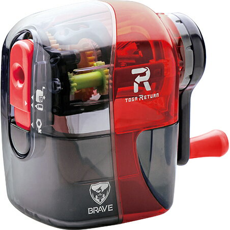 【11/30は最大P5倍!】 ソニック トガリターン 手動鉛筆削り EK-1248-CR ブレイブ クリアレッド 冬ギフト クリスマス