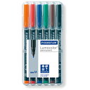 ステッドラー ルモカラーペン 細書きM 317WP6 6色セット STAEDTLER プレゼント 男性 女性 誕生日