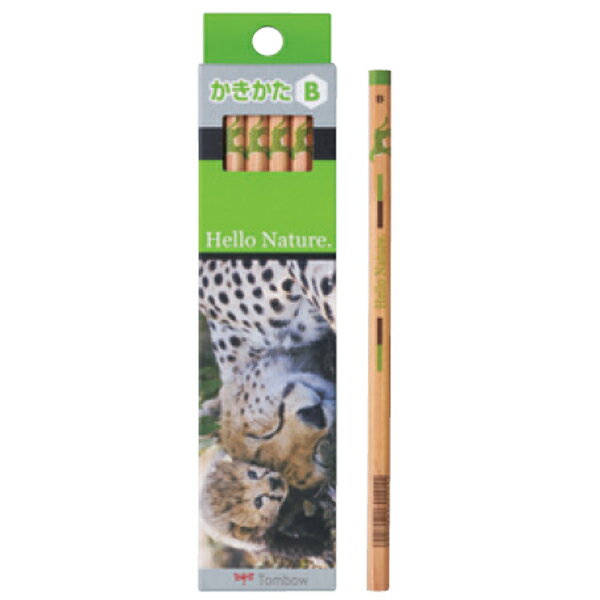 【11/30は最大P5倍!】 トンボ鉛筆 鉛筆 ハローネイチャー かきかた鉛筆 チーター 1ダース KB-KHNCH TOMBOW 鉛筆 えんぴつ 学校 B 2...