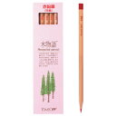トンボ鉛筆 鉛筆 木物語 CV-REAV 赤鉛筆(朱色)1ダース