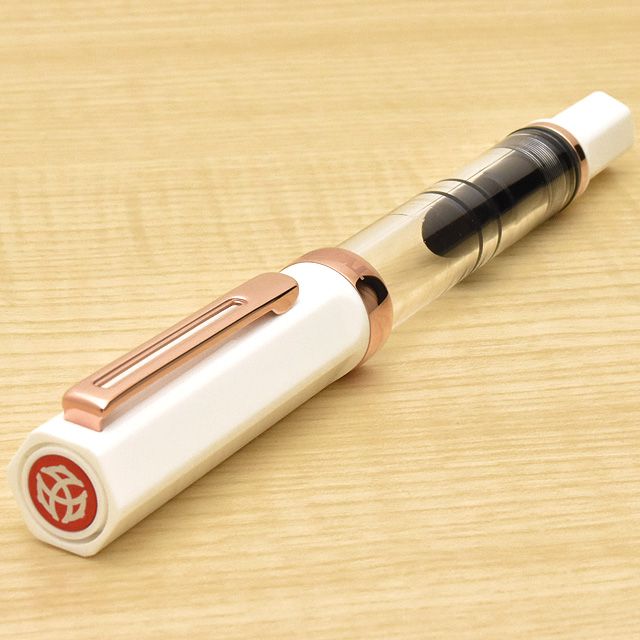 ツイスビー 万年筆 エコ ホワイト ローズゴールド M74477 TWSBI ECO ツイスビー万年筆 高級 プレゼント 男性 女性 夏ギフト penroom-10050272 ペンハウス 万年筆・ボールペン サンプル画像3