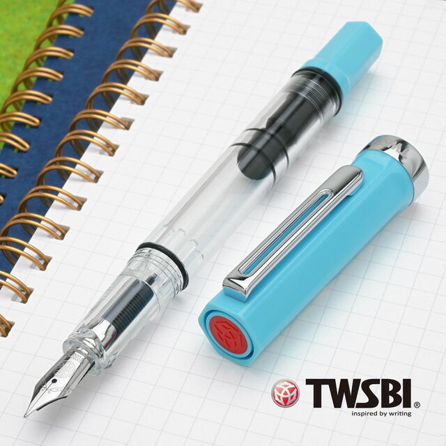 【11/30は最大P5倍!】 即日発送 ツイスビー 万年筆 ECO スカイブルー TWSBI プレゼント 男性 女性 誕生日 台湾万年筆 水色 ブルー 青 冬ギ...