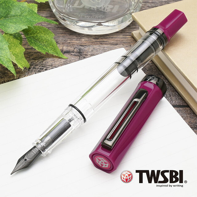 【2/20は最大P5倍！】 TWSBI（ツイスビー）万年筆 ECO プラム with/O ホワイトデー