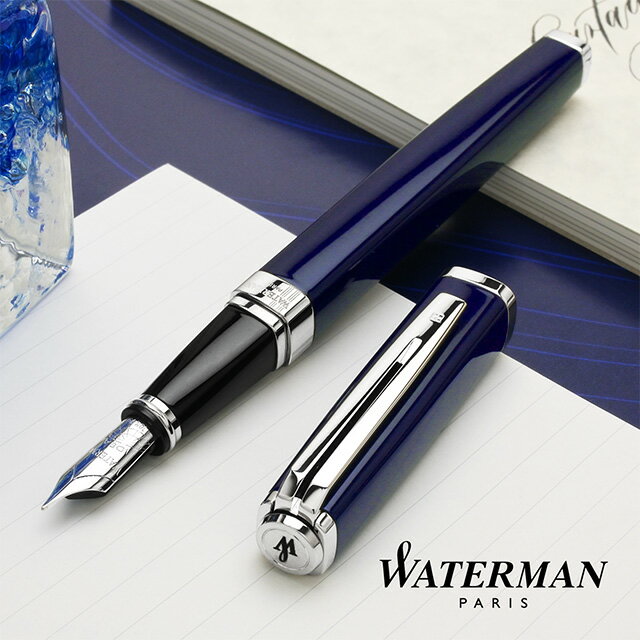 【11/30は最大P5倍!】 WATERMAN(ウォーターマン)万年筆 エクセプション・スリム エッセンス オブ ウォーターマン ブルーCT F(細字)2214...