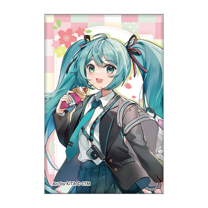 ポイント UP 期間限定 ×× アート 缶バッジ 初音ミク シュウガクリョコウ 115986 クラックス CRUX