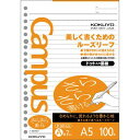 ポイント UP 期間限定 【コクヨ】ルーズリーフ（さらさら）A罫ドットA5 ノ-807AT　[100枚]【】【配送方法は選べません】