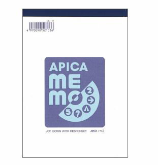 ポイント UP 期間限定 ◆◆【アピカ】A6メモ　MEMO2