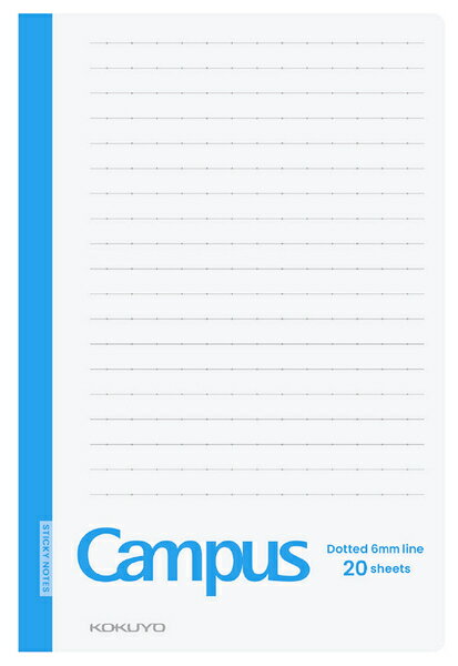 キャンパス ノートふせん 150×100サイズ B罫 23行 20枚 ふせん 付箋 コクヨ 教科書やプリントにもっと書き足せるノートふせん メ-NT152BTH...