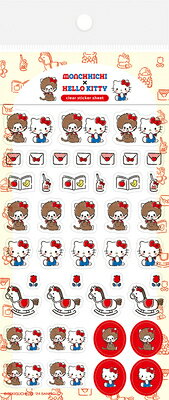 シール 数量限定 透明シールシート スタンダードB モンチッチ × ハローキティ 50周年 QS253 古川紙工 FURUKAWASHIKO ポイント UP 期間限定のサムネイル