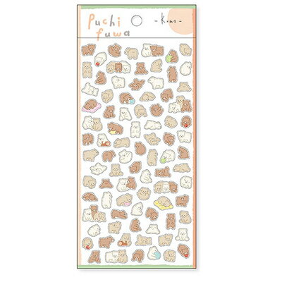 ݥ UP ָ ƥå ץ ե Puchi fuwa stickerKuma 81876 ޥɥ MINDWAVE 