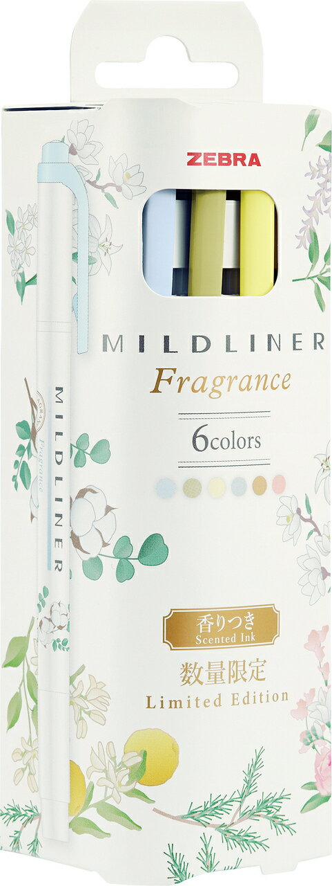 マイルドライナー 数量限定 香りつき フレグランスシリーズ 6色セット WKT7-FR-6C ゼブラ ZEBRA