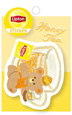 古川紙工 数量限定 リプトン BEAR'S TEA STAND ステッカー ハニーティー Lipton QZ49 FURUKAWASHIKO