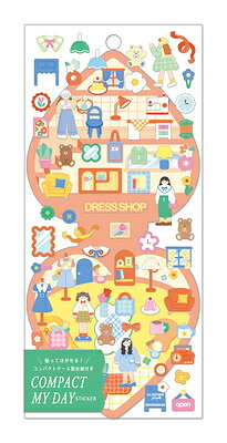 クーリア コンパクト マイ デイ ステッカー ドレスショップ 01051 ミニチュア ハウス Q-LIA