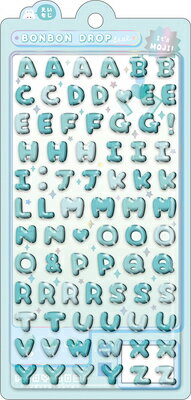 クーリア ボンボンドロップシール アルファベット ミントグリーン もじもじボンボン BONBON DROP 91300 Q-LIAのサムネイル