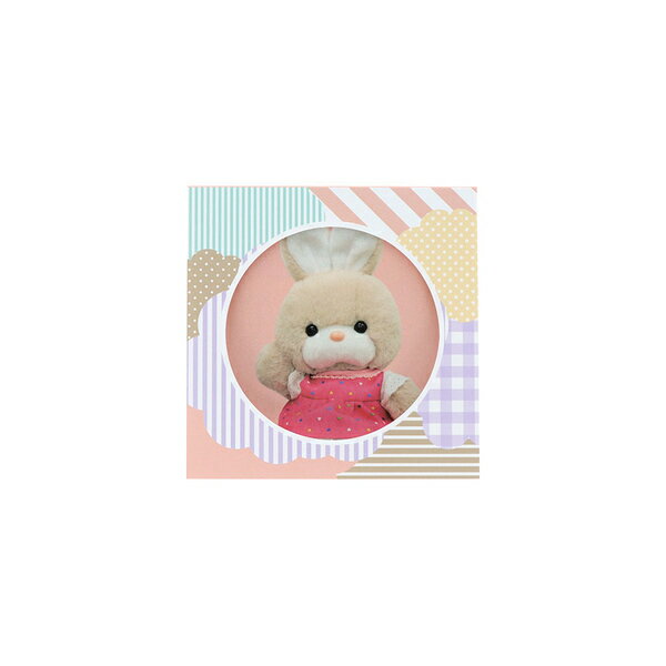 窓付スクエアメモ レトロ ぬいぐるみ これくしょん 吉徳 パッチワーク S2850796 サンスター文具 sunstar