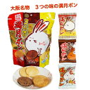 大阪 おみやげ お土産 名物 3つの味の満月ポン チョコ味 しお味 しょうゆ味 大阪 土産 みやげ 関西 まつおか製菓 お菓子 個包装 ギフト おやつ 12袋 ...