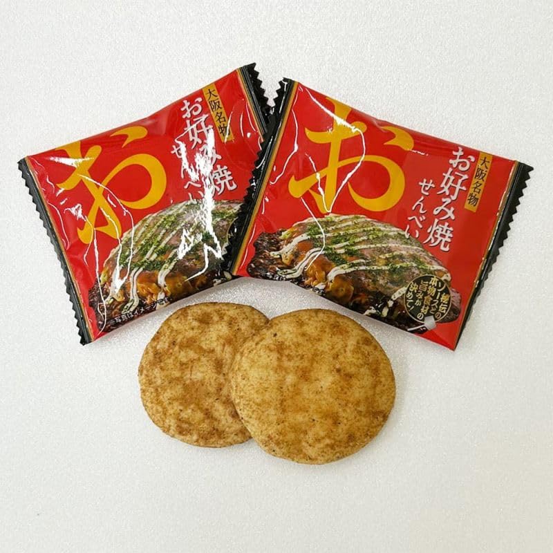 大阪 おみやげ お土産 大阪名物 お好み焼せんべい 15袋入り 菓子 修学旅行 旅行 観光 通天閣 キタ ミナミ 名物 個包装 3