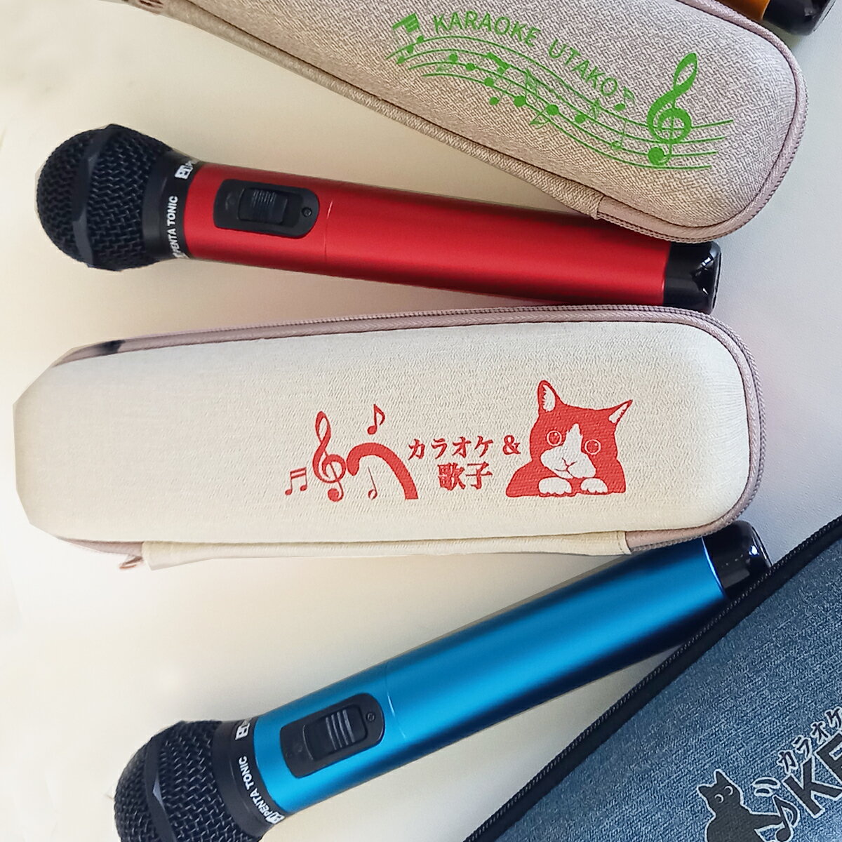 ペンタトニック GTM-150 専用ハードケース 名入れ付（全5色） myマイク プレゼント カラオケマイク マイ マイク カラオケ用 ギフト ヒプマイ ヒプノシスマイク カラオケ おしゃれ マイクケース カラオケマイク マイマイク 2