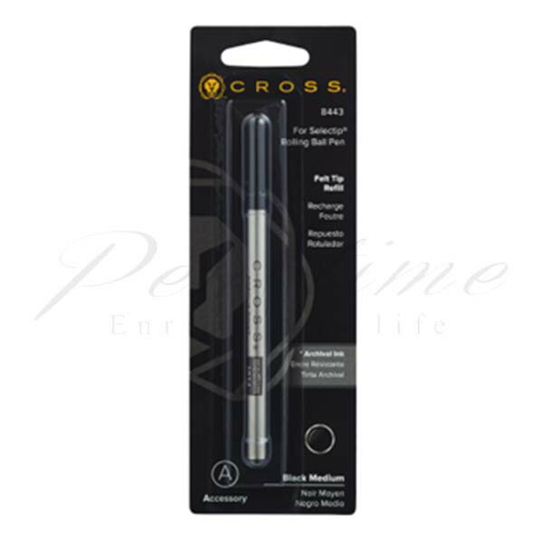 乐天商城 - クロス　セレクチップローラーボール替芯　ポーラス・水性芯　8443　黒M（中字）＜1100＞【名入れ不可】【ラッピング不可】【ネコポス可】