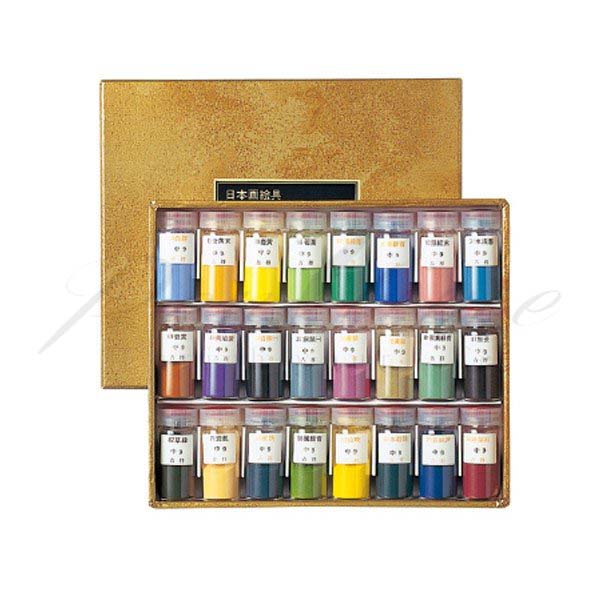 吉祥　岩絵具24色セット　15g用ビン入　43470 【送料無料】【名入れ不可】【ラッピング不可】【ペンタ..